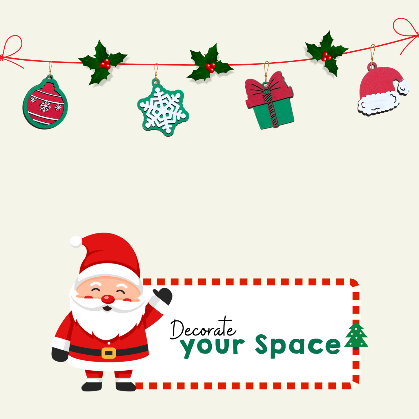 Christmas Ornament Painting kit | 3D Christmas Decorations - hoblie