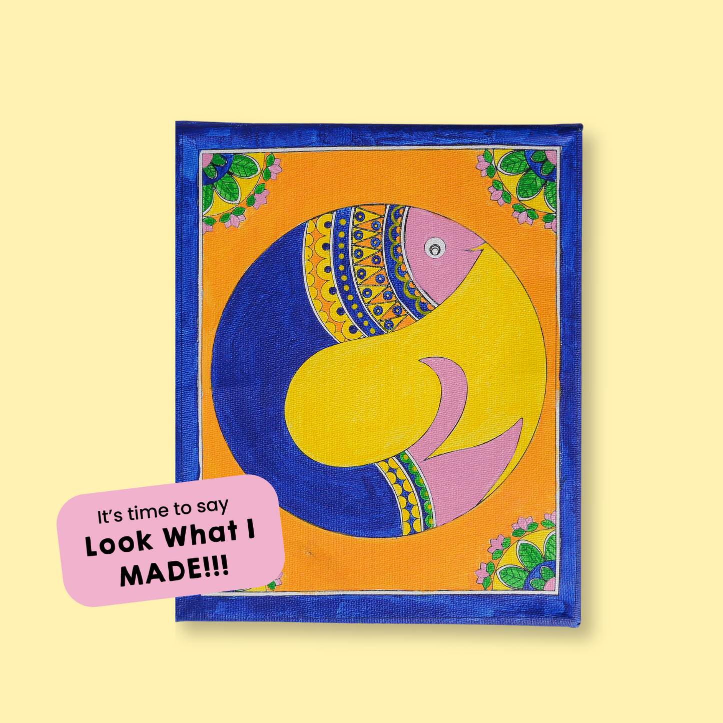Madhubani art | DIY painting kit for adults – hoblie
