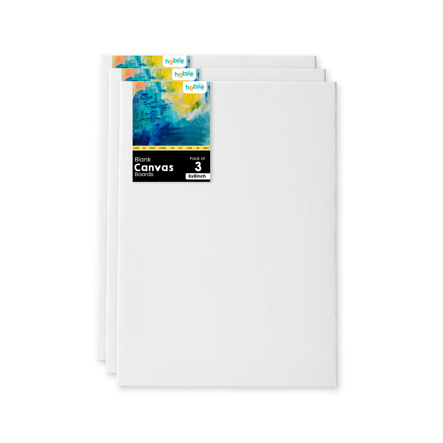 Painting Canvas Board Set | 6x8 Inch (Pack of 3) - hoblie