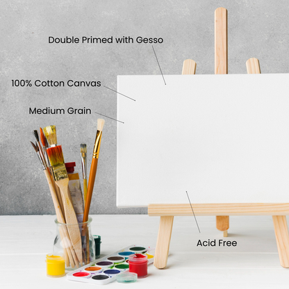 Painting Canvas Board Set | 6x8 Inch (Pack of 3) - hoblie