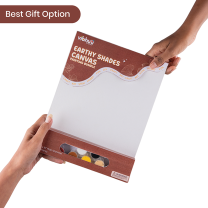 Earthy Shades Canvas Painting Kit for Adults - hoblie