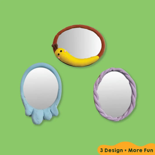Ovals of Awe | DIY Aesthetic Clay Mirror
