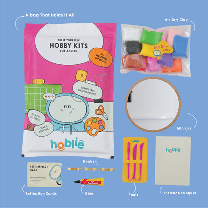 Round It Up | DIY Aesthetic Clay Mirror | hoblie
