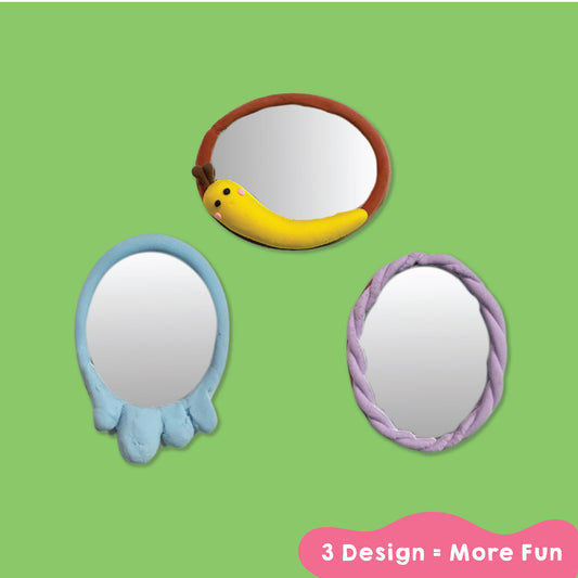 Ovals of Awe | DIY Aesthetic Clay Mirror | hoblie