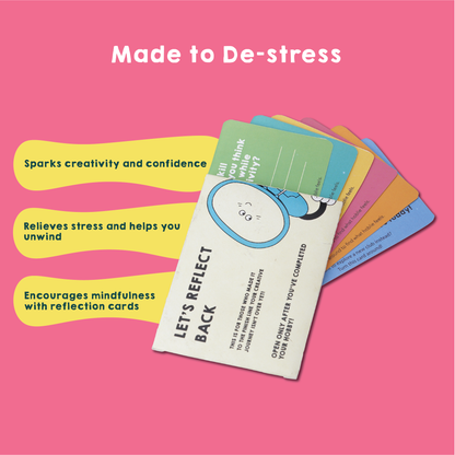 reflection cards made to de-stress