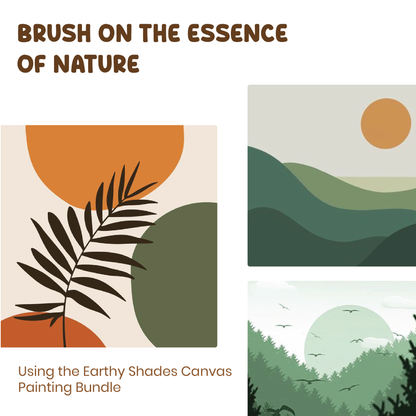 earthy themed painting ideas for home decor or room decor