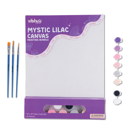 DIY painting kit for adults with lavender shades colour