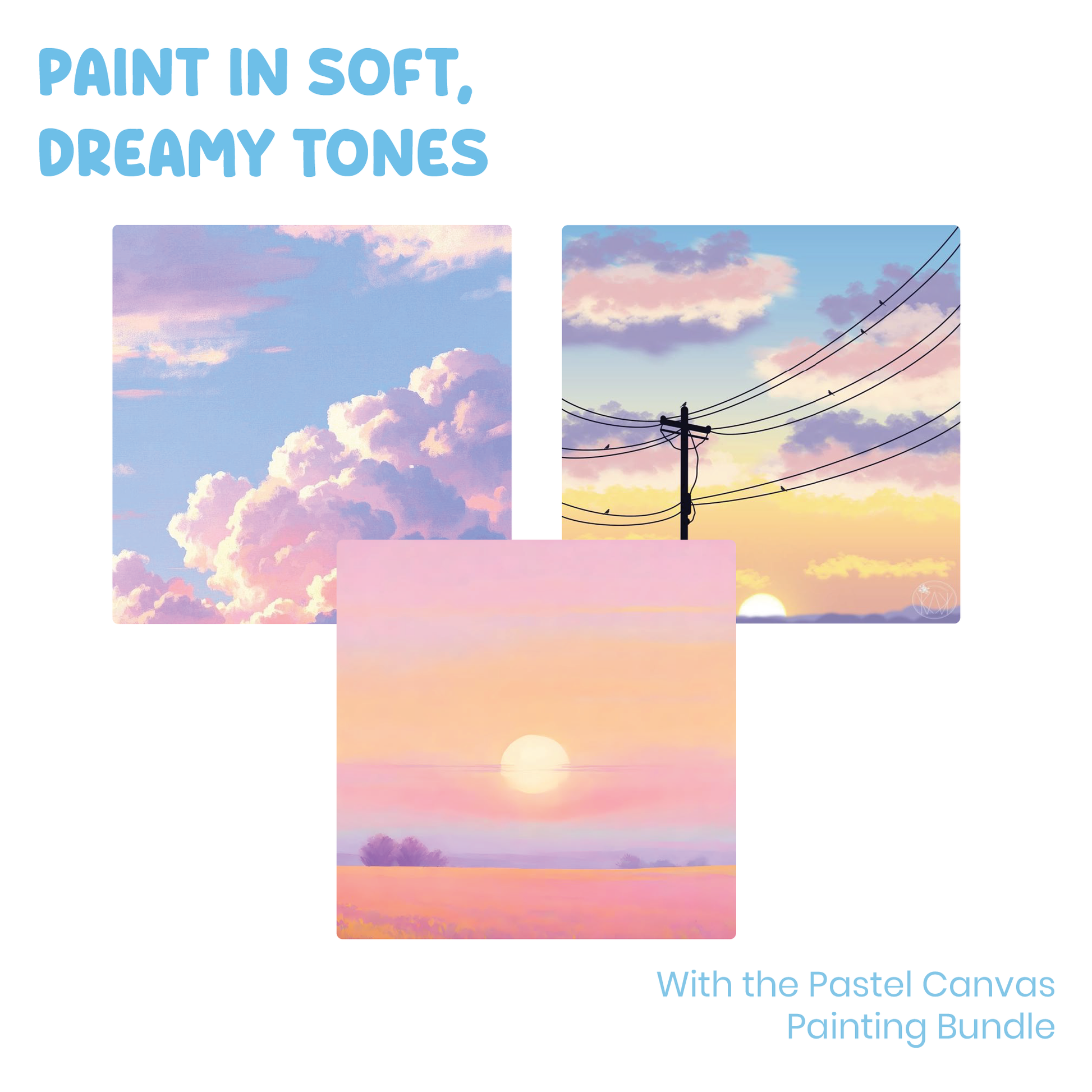 soft painting art with pastel colour ideas