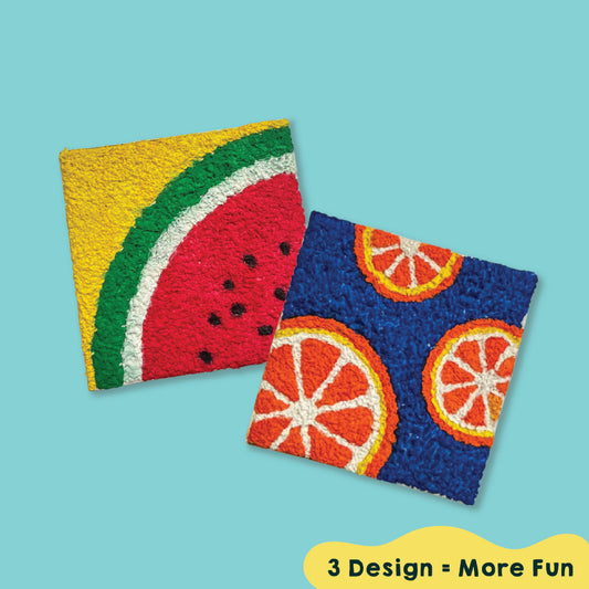 Summer Theme for Fresh, Fruity DIY Fun | Hoblie Mesh Art Kit